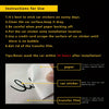 Instructions for using a vinyl car sticker, showing the sticker, paper, and transfer film.