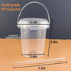 Disposable Plastic Cups with Lids and Straws for Iced Coffee, Smoothies, and Party Drinks