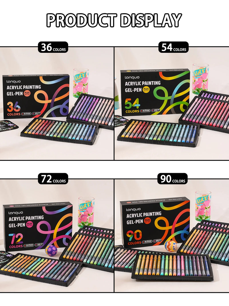 Set de Rotuladores Acrílicos - 36, 54, 72 o 90 Colores