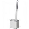 Disposable Toilet Brush Set with Wall-Mounted Holder and Refill Heads