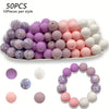 Soft Silicone Floral Beads for Jewelry Making
