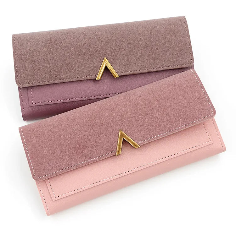 Women's Tri-Fold PU Leather Wallet with Coin Pocket