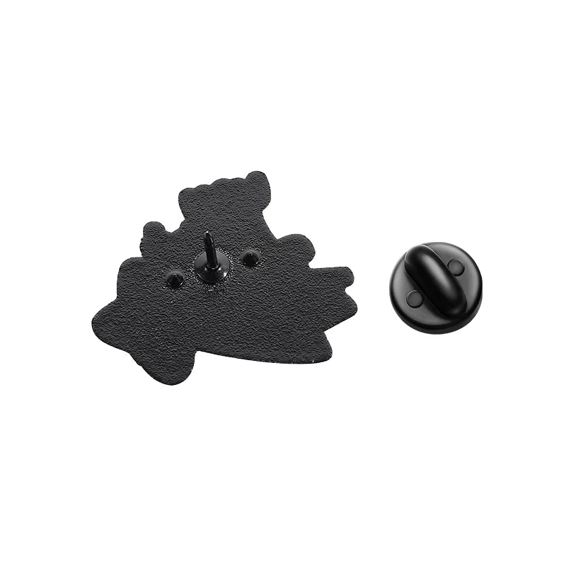 Fun Meteor Enamel Pin with Star Design