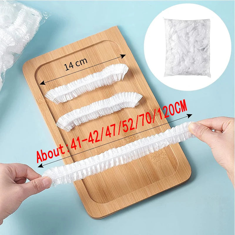 Disposable Shower Caps for Bathing, Hair Care, and Food Protection