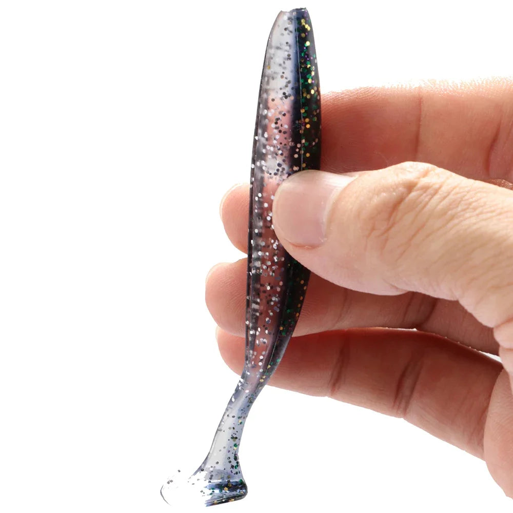 Realistic Soft Bait Fishing Lures with Jig Heads