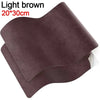 Light brown self-adhesive leather repair tape measuring 20x30cm