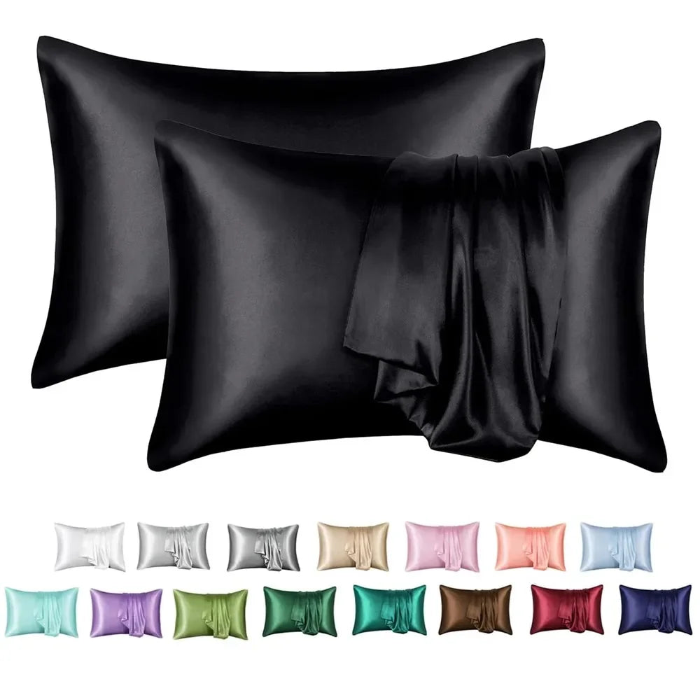Taies d'oreiller en satin pour les cheveux et la peau