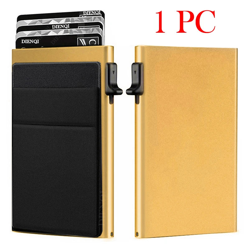 Minimalist RFID-Blocking Metal Card Wallet
