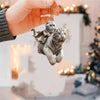 Realistic Cat Car Rearview Mirror Pendant