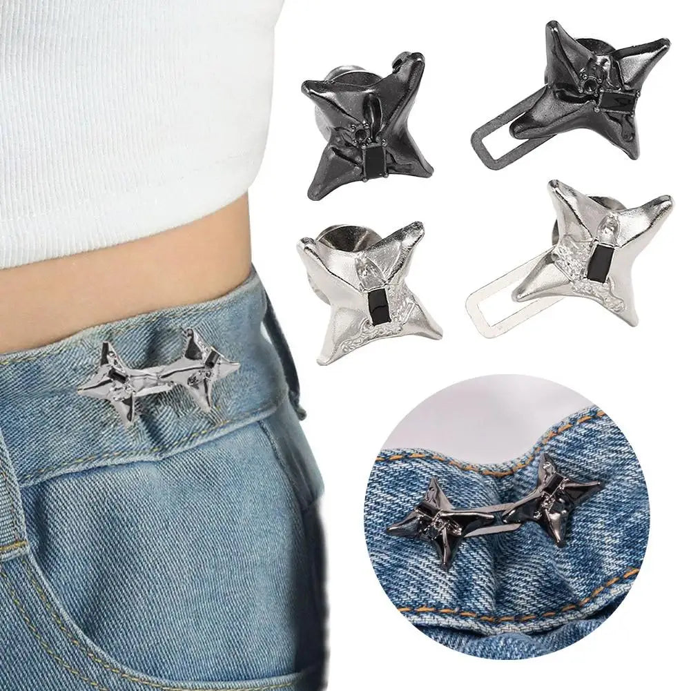 Adjustable Four-Point Star Waist Tightening Buckle