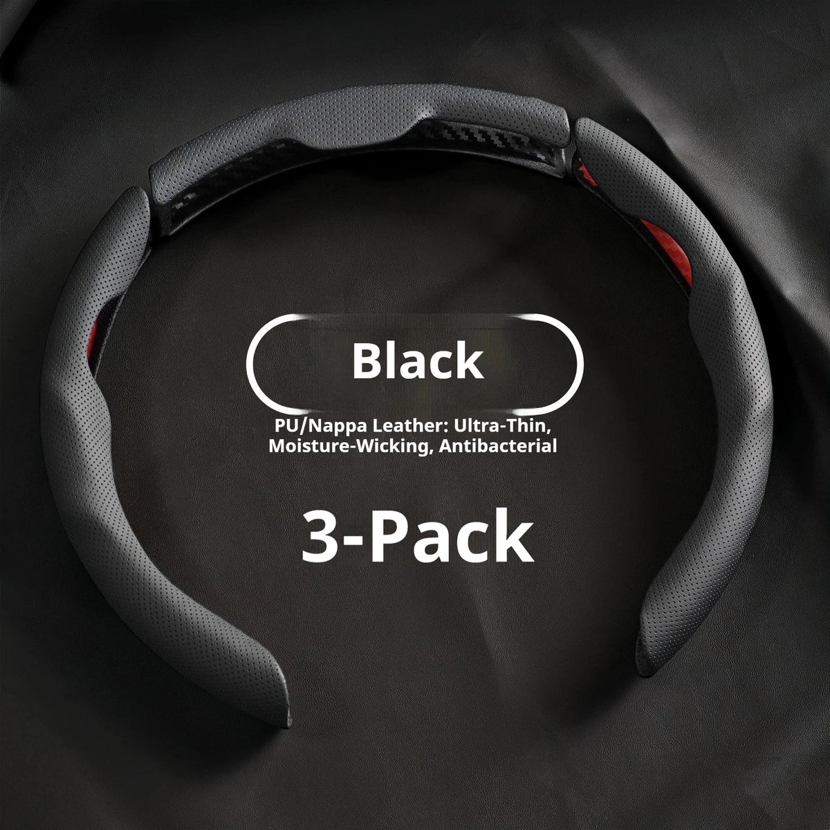 Premium Universal Leather Steering Wheel Cover