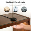 A black touch-dimming COB LED strip light is shown resting on a wooden table surface.
