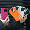Candy Color Lychee Pattern Soft Silicone Phone Case