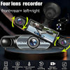 4-Channel 360° Dash Cam System with Parking Mode