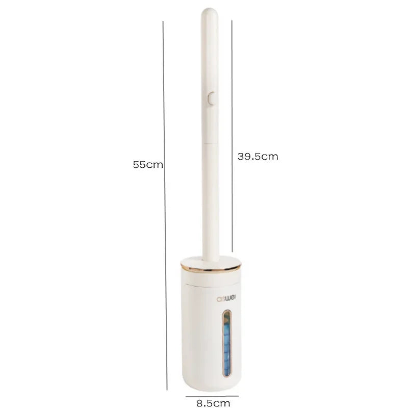 Disposable Toilet Brush Set with Wall-Mounted Holder