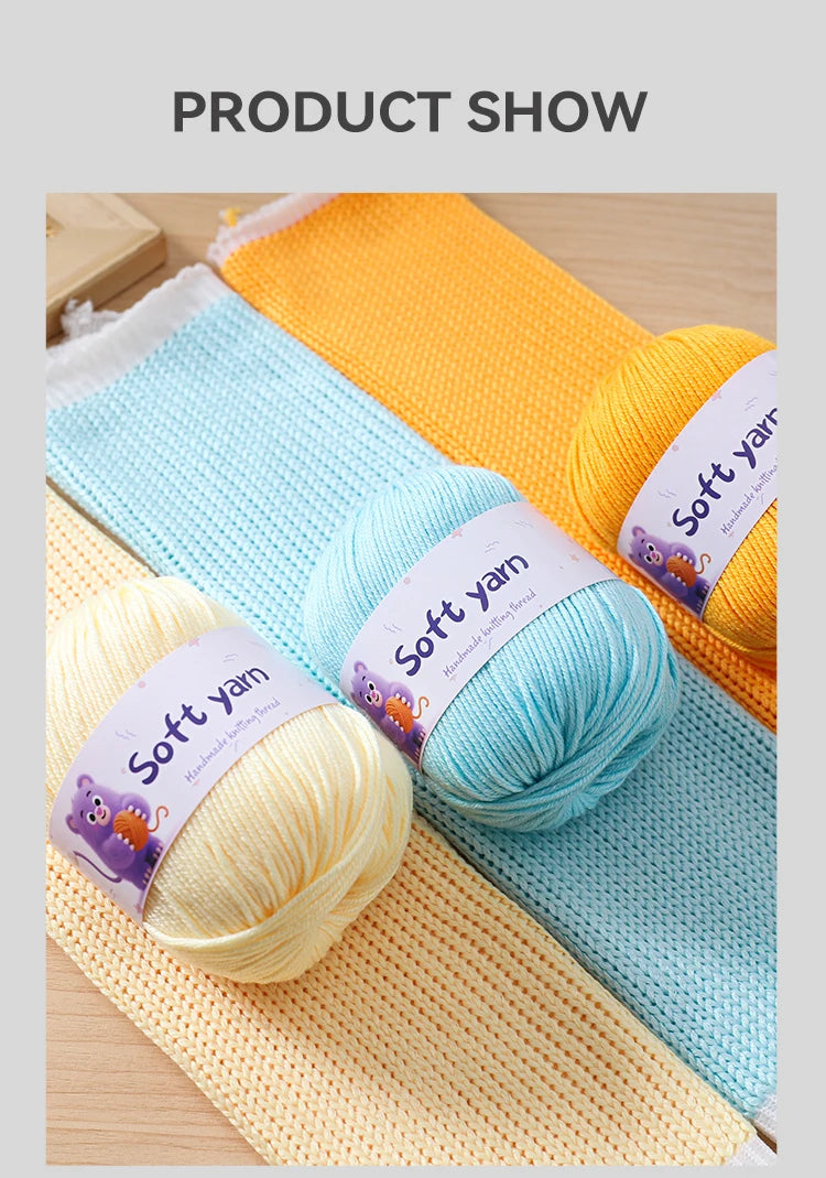 Soft Acrylic Yarn Balls for Knitting – 300g