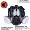 Full Face Chemical Respirator Mask with Anti-Fog Visor