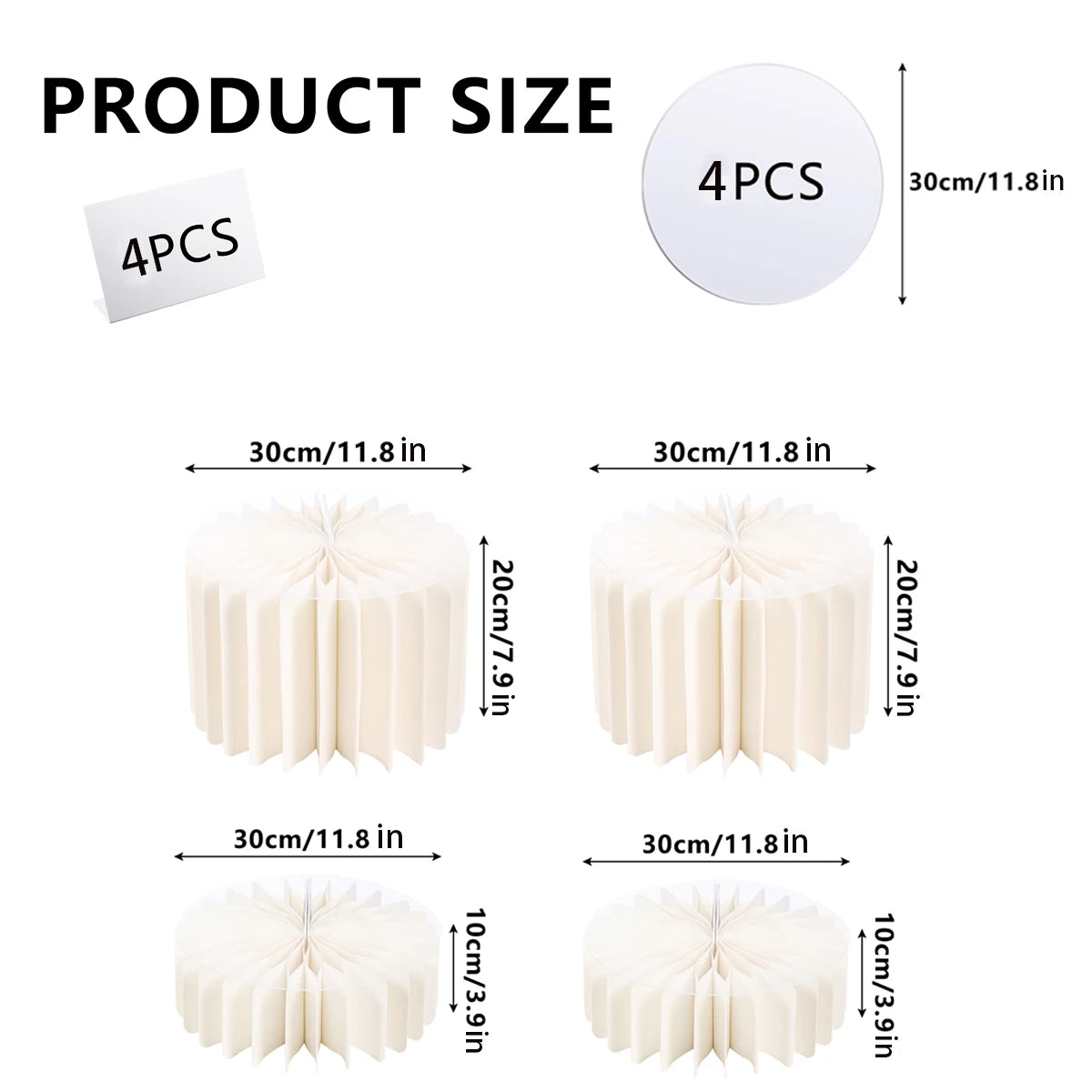 Round Cardboard Display Columns for Weddings and Parties