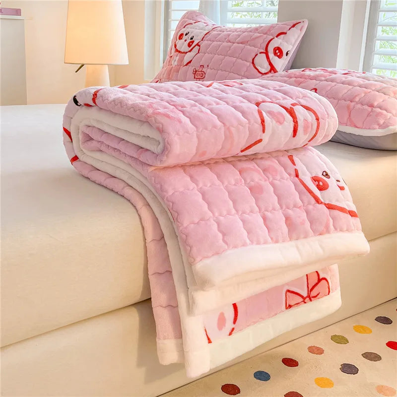 Quilted Velvet Mattress Topper