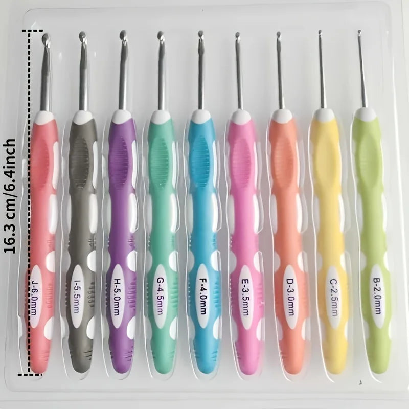 Ergonomic Crochet Hook Set with Knitting Needles