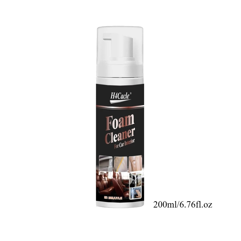 A white spray bottle of H4Cacle Foam Cleaner for car interior