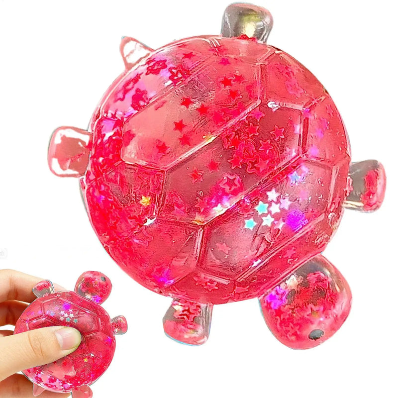 Glitter Turtle Squeeze Toy