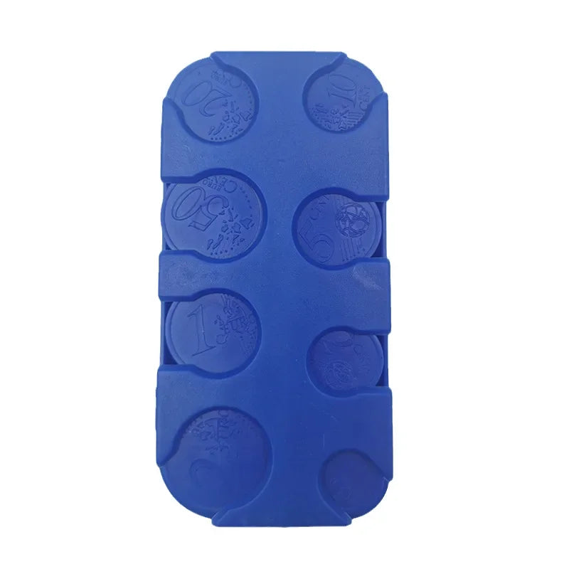 Compact Euro Coin Organizer with Quick-Access Dispenser