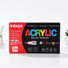 48-Color Acrylic Paint Markers with Soft Brush Tips