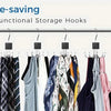 360° Rotating Multi-Hook Closet Organizer for Belts, Scarves, and Ties