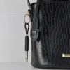 Black faux leather vintage guitar amplifier wall key holder bag