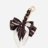 Elegant Bow Chain Bag Strap with Hanging Charm