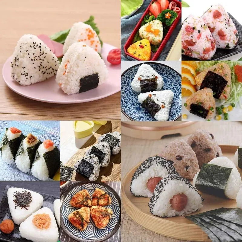 Sushi Rice Mold Set with Lid - Triangle & Rectangle Shapes