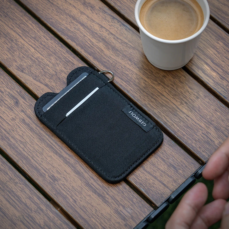 Minimalist Nylon Card Holder with RFID Protection