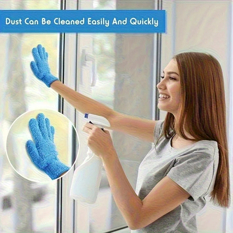 Stretchable Microfiber Dusting Gloves with Breathable Design