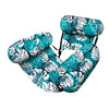 Inflatable Water Hammock with Armrests – Tropical Leaf Pool Lounger for Adults