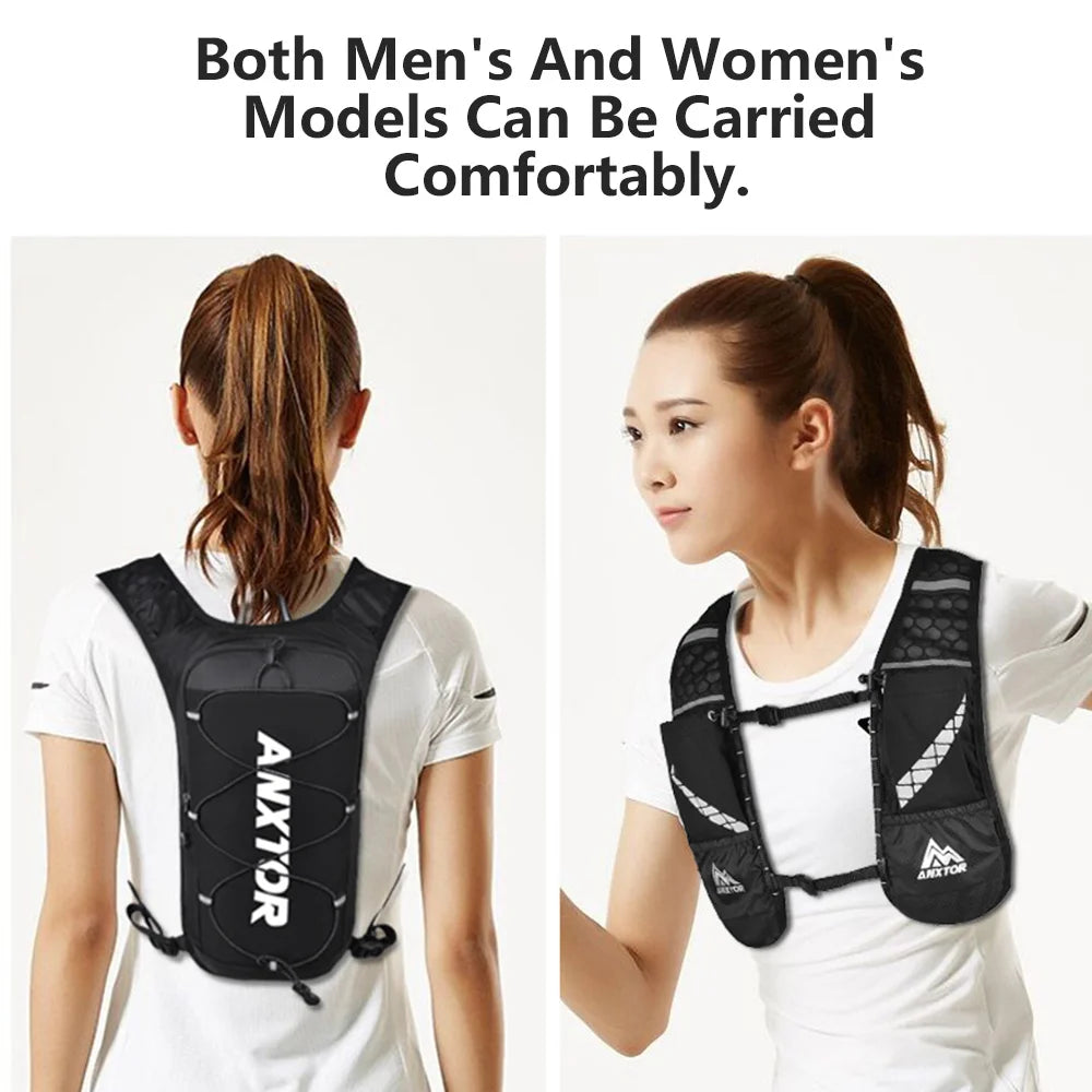 Ultralight 5L Hydration Running Backpack with Adjustable Fit
