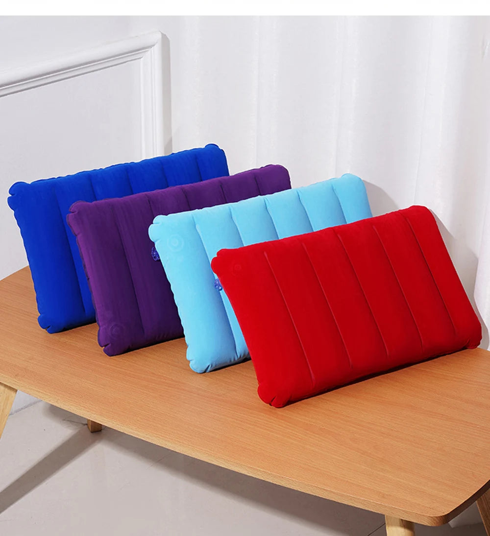 Portable Inflatable Travel Pillow for Neck, Waist & Back Support