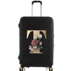 Elastic Luggage Cover with Gold Letter Design