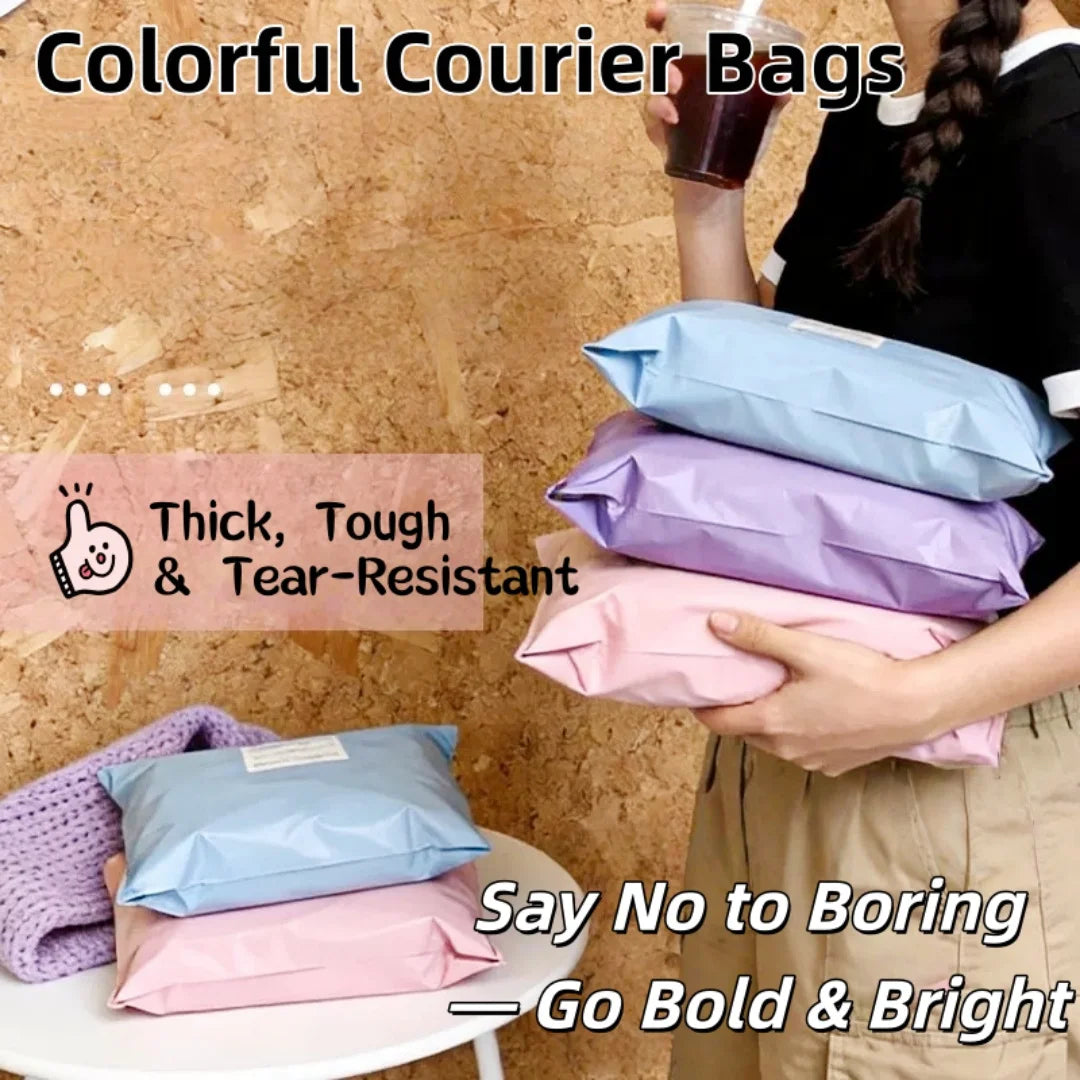 Matte Pink Poly Mailers - Waterproof Self-Sealing Shipping Bags