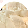 Princess Chiffon Duvet Cover with Romantic Ruffles