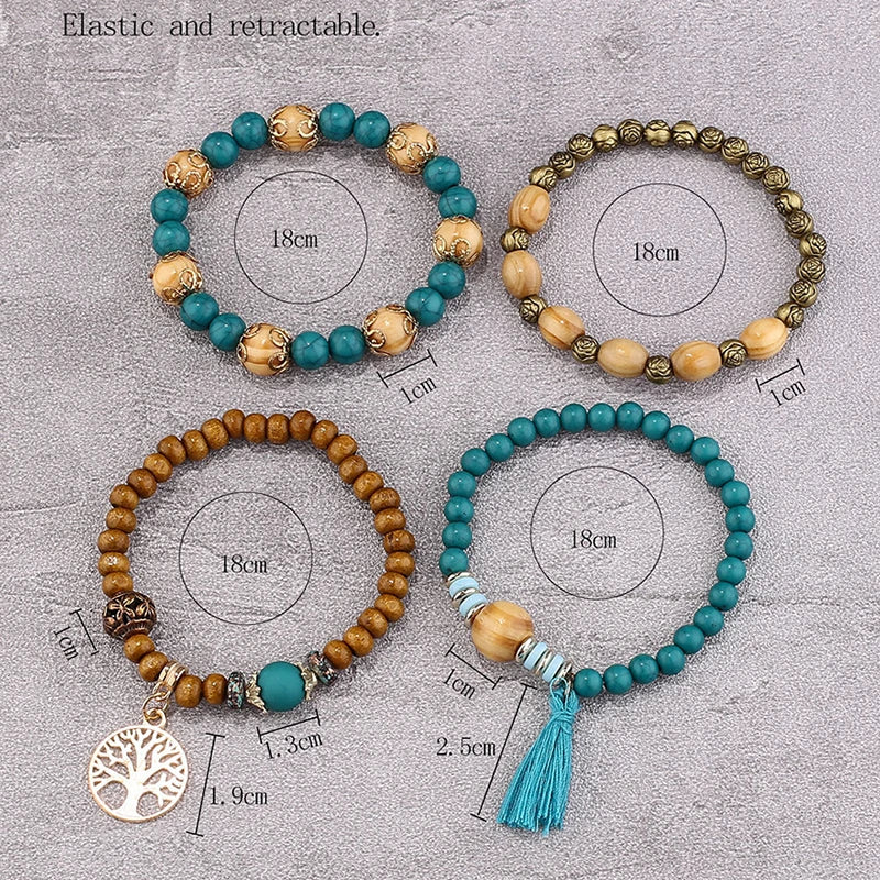 Pulsera Boho Árbol de la Vida - Set