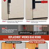 Precision Door Hinge Wrench Kit with Interchangeable Heads