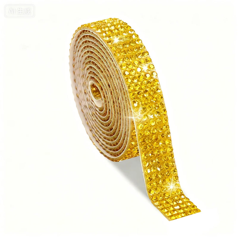 Self-Adhesive Rhinestone Ribbon for DIY Crafts