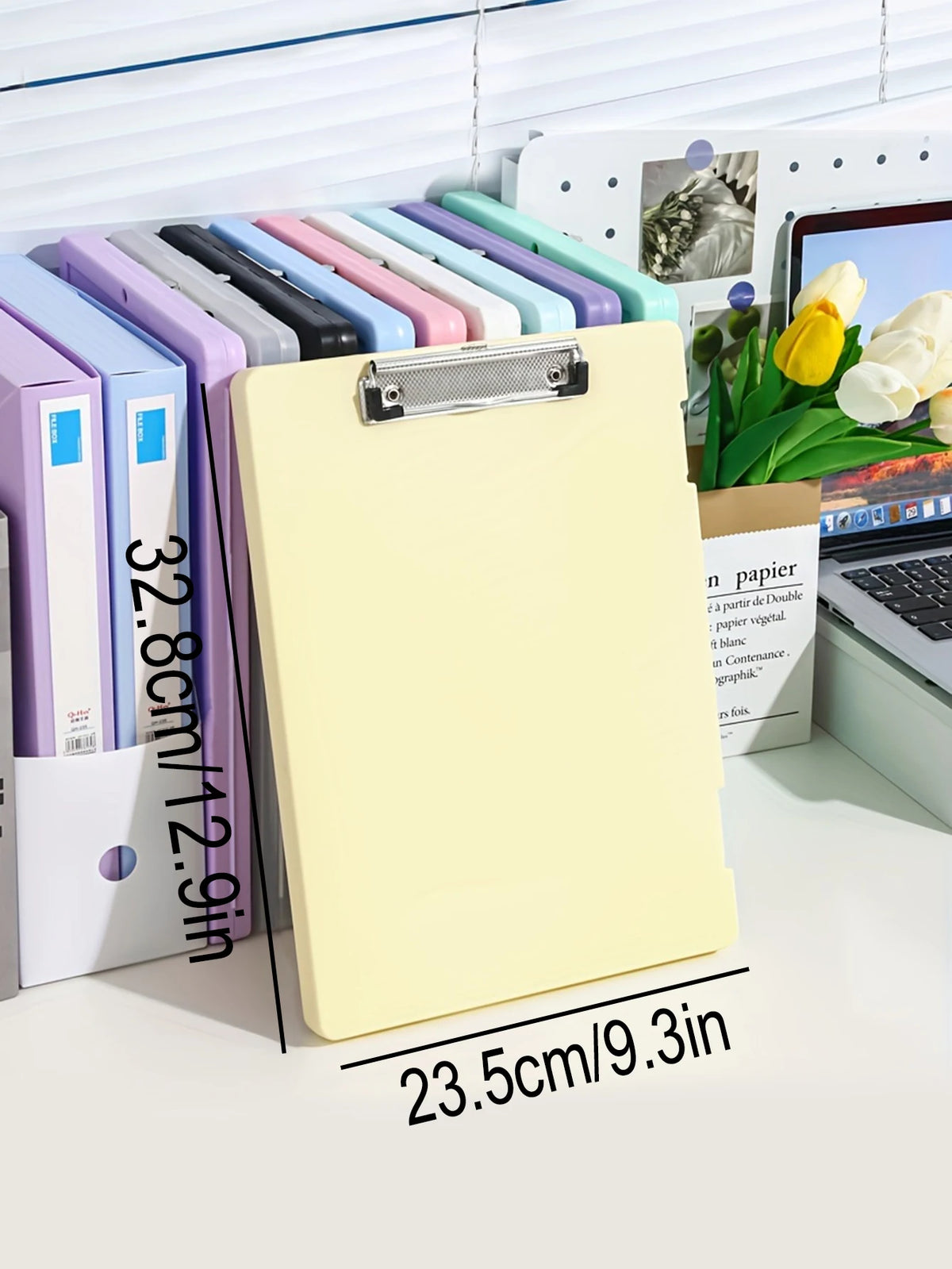 2-in-1 A4 Writing Board & Document Storage Box