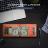 Slim Leather RFID Blocking Wallet with Money Clip