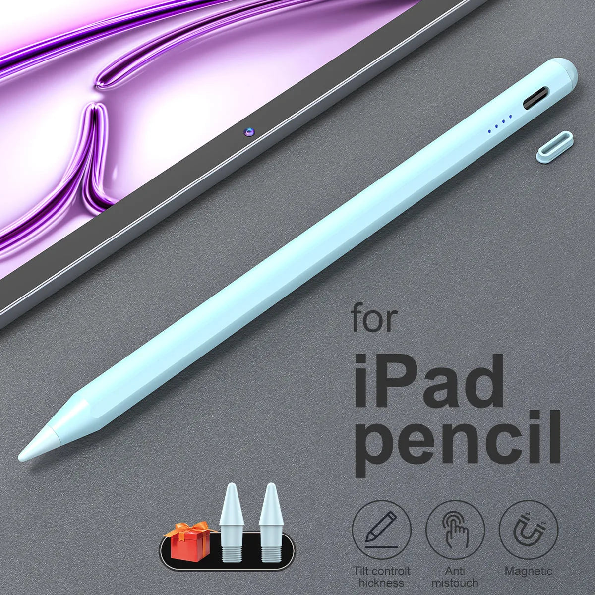 Precision Stylus Pen for iPad with Palm Rejection & Tilt Sensitivity