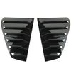 Black side rear window louver shutter covers for VW Golf MK6/7/7.5/8