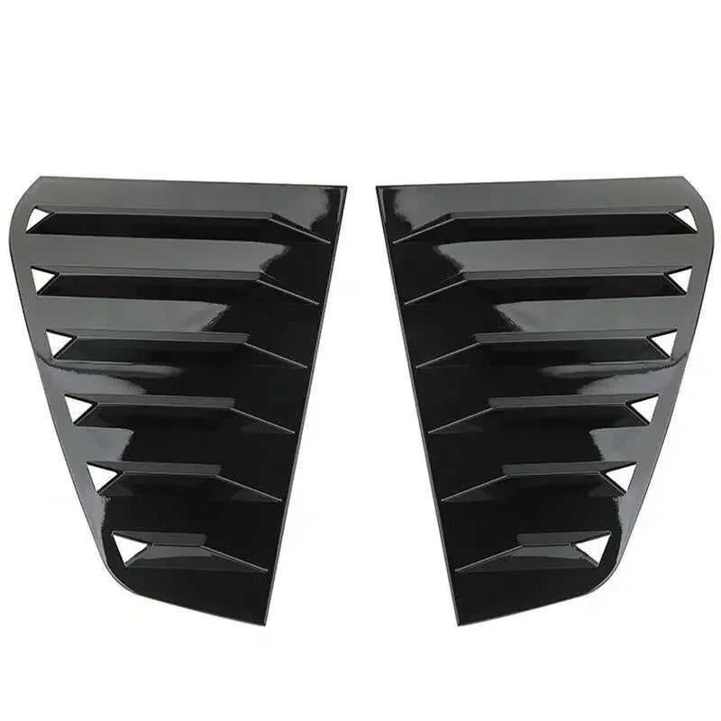 Black side rear window louver shutter covers for VW Golf MK6/7/7.5/8