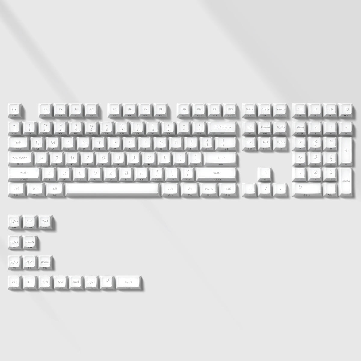 Crystal Clear Jelly Keycaps with Side-Printed Legends for Mechanical Keyboards
