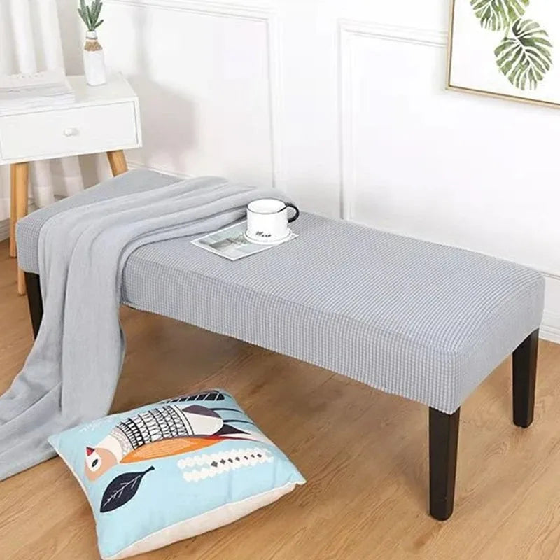 Stretchable Bench Seat Cover – Washable Dust-Proof Furniture Protector
